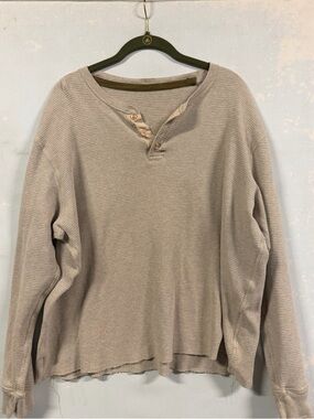 Cream Colored Henley Top